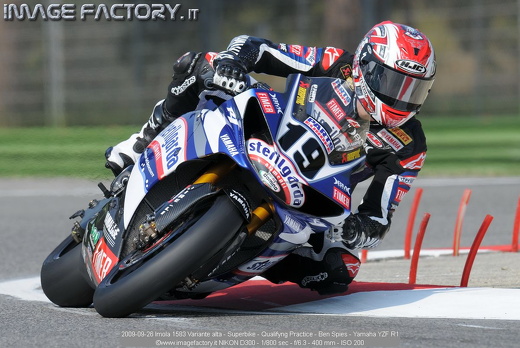 2009-09-26 Imola 1583 Variante alta - Superbike - Qualifyng Practice - Ben Spies - Yamaha YZF R1